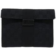 Pre-owned Canvas clutches Gucci Vintage , Black , Dames