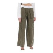 Wide Trousers Alexander Wang , Green , Dames