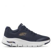 Navy Arch Fit Sneakers Skechers , Blue , Heren