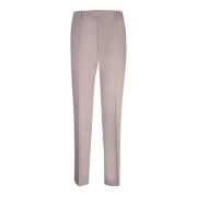 Beige Virgin Wool Cigarette Broek Ami Paris , Beige , Heren