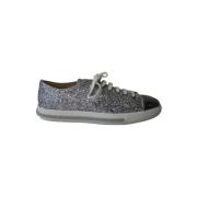 Pre-owned Leather sneakers Miu Miu Pre-owned , Gray , Dames