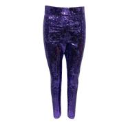 Pre-owned Nylon bottoms Gucci Vintage , Purple , Dames