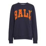 Midnight Sweatshirt met Geborduurd Logo Ball , Blue , Dames