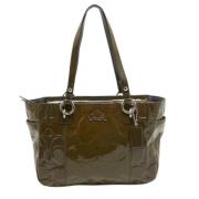 Pre-owned Leather totes Coach Pre-owned , Green , Dames