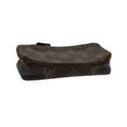 Pre-owned Coated canvas clutches Louis Vuitton Vintage , Brown , Dames