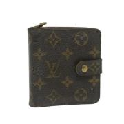 Pre-owned Canvas wallets Louis Vuitton Vintage , Brown , Dames