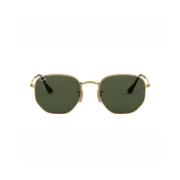 Hexagonal Flat Lenses Ray-Ban , Yellow , Heren