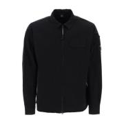 Casual Katoenen Overhemd C.p. Company , Black , Heren