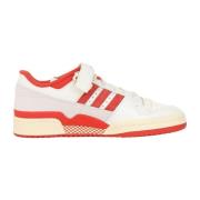 Witte en Oranje Forum 84 Lage Sneakers Adidas Originals , Multicolor ,...