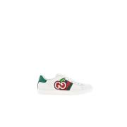 Apple Motif Lage Sneakers Gucci , White , Dames