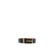 Baobab Leren Riem Zwart Bimba Carolina Herrera , Black , Dames