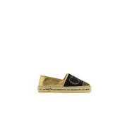 Gouden Bezaaide Espadrilles met CH Initialen Carolina Herrera , Multic...