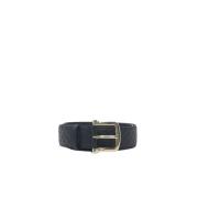 Zwart Microguccisima leren riem Gucci , Black , Dames