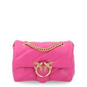 Mini Love Bag Puff Quilt Leer Pinko , Pink , Dames