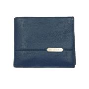 Pre-owned Leather wallets Bvlgari Vintage , Blue , Heren