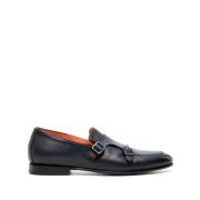 Leren loafers Santoni , Blue , Heren