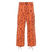 Wide Trousers ERL , Orange , Heren