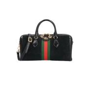 Pre-owned Suede gucci-bags Gucci Vintage , Black , Dames