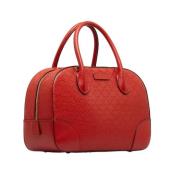 Pre-owned Leather handbags Gucci Vintage , Orange , Dames
