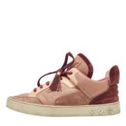 Pre-owned Leather sneakers Louis Vuitton Vintage , Pink , Heren