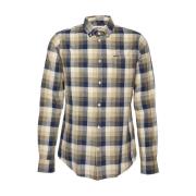 Hillroad Casual Shirt Groen Katoen Barbour , Multicolor , Heren