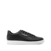 Zwarte leren sneakers amandel teen Michael Kors , Black , Heren