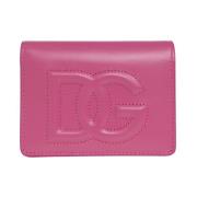 Leren portemonnee Dolce & Gabbana , Pink , Dames