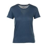 T-Shirts Majestic Filatures , Blue , Dames