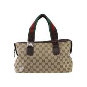 Pre-owned Acetate handbags Gucci Vintage , Beige , Dames