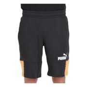 Casual Shorts Puma , Black , Heren