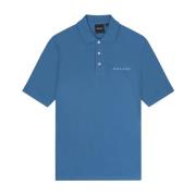 Polo- L&S Embroidered S/S Lyle & Scott , Blue , Heren