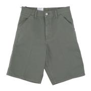 Single Knee Shorts Garment Dyed Carhartt Wip , Green , Heren
