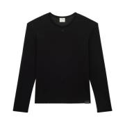 Long Sleeve Tops Courrèges , Black , Heren