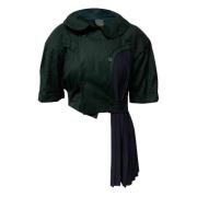 Pre-owned Wool outerwear Fendi Vintage , Green , Dames