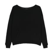 Sweatshirts Roberto Collina , Black , Dames