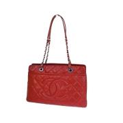 Pre-owned Leather chanel-bags Chanel Vintage , Red , Dames