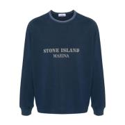 T-Shirts Stone Island , Blue , Heren