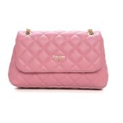 Gewatteerde Chanel Style Tas Pollini , Pink , Dames