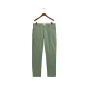 Klassieke Zwarte Broek Gant , Green , Heren