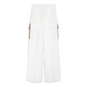 Trousers Max Mara , White , Dames