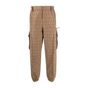 Trousers Versace , Brown , Heren