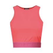 Stijlvolle Top Versace Jeans Couture , Pink , Dames