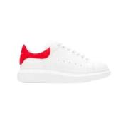 Witte Oversized Sneakers met Rode Detail Alexander McQueen , White , H...