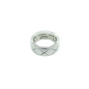 Pre-owned White Gold rings Chanel Vintage , Gray , Dames