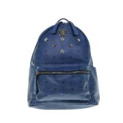 Pre-owned Canvas backpacks MCM Pre-owned , Blue , Dames