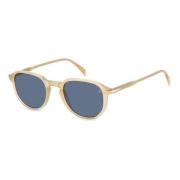 Klassieke Moderne Zonnebril Eyewear by David Beckham , Beige , Heren