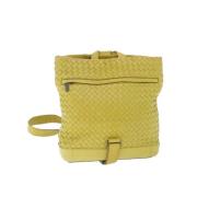 Pre-owned Leather shoulder-bags Bottega Veneta Vintage , Yellow , Dame...