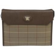 Pre-owned Canvas clutches Burberry Vintage , Brown , Dames