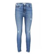 Vintage Skinny Jeans Calvin Klein , Blue , Dames