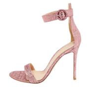 Pre-owned Fabric sandals Gianvito Rossi Pre-owned , Pink , Dames